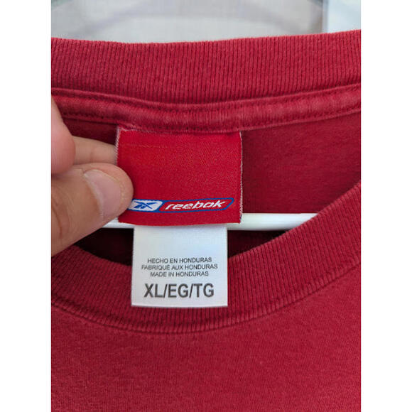 y2k Vintage Reebok Washington Redskins NFL Football red T-Shirt XL Commanders - Picture 5 of 6